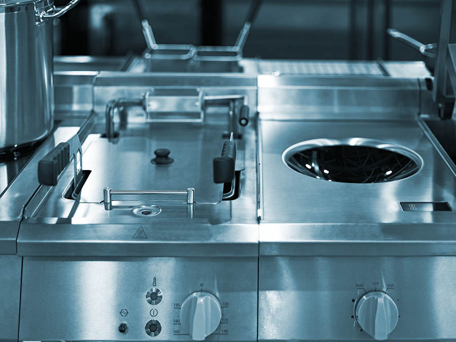 Cocina industrial en acero inoxidable (imagen ilustrativa)