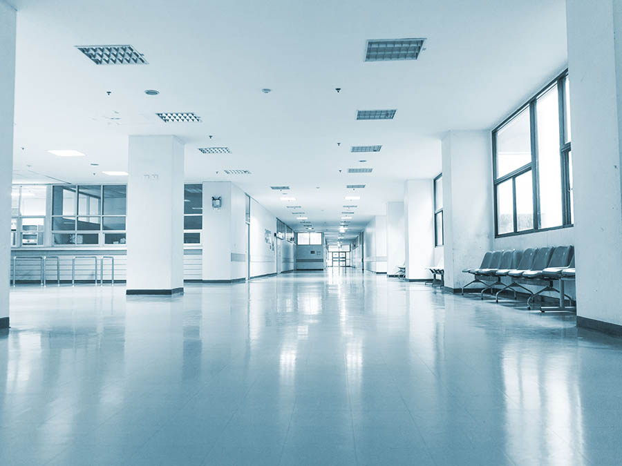 Corredor de centro de salud (imagen ilustrativa)